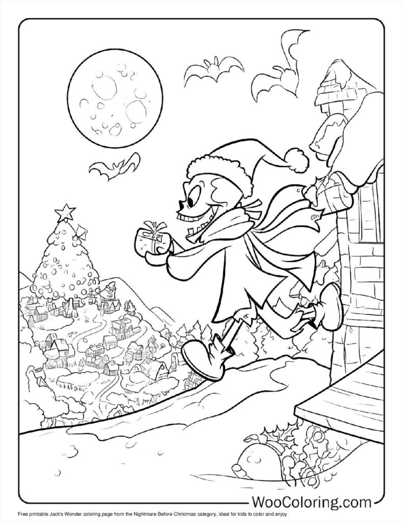 100  Nightmare Before Christmas coloring pages  Free PDF To Print  - 66