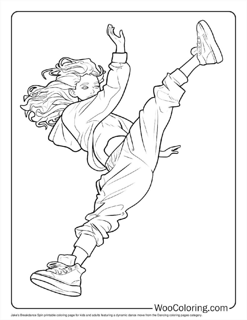 100  Dancing coloring pages  Free PDF To Print  - 47