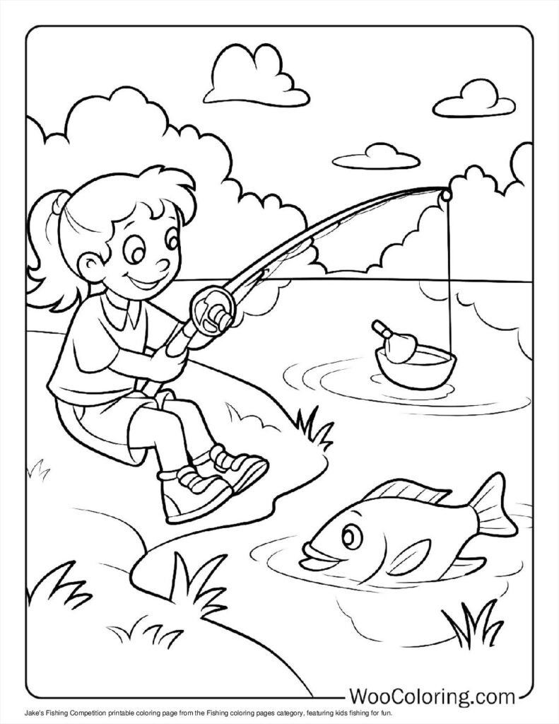 100  Fishing coloring pages  Free PDF To Print  - 12