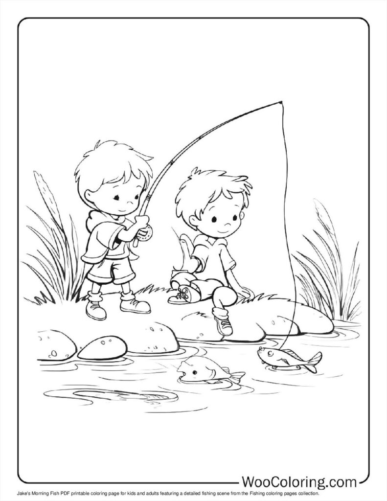 100  Fishing coloring pages  Free PDF To Print  - 79