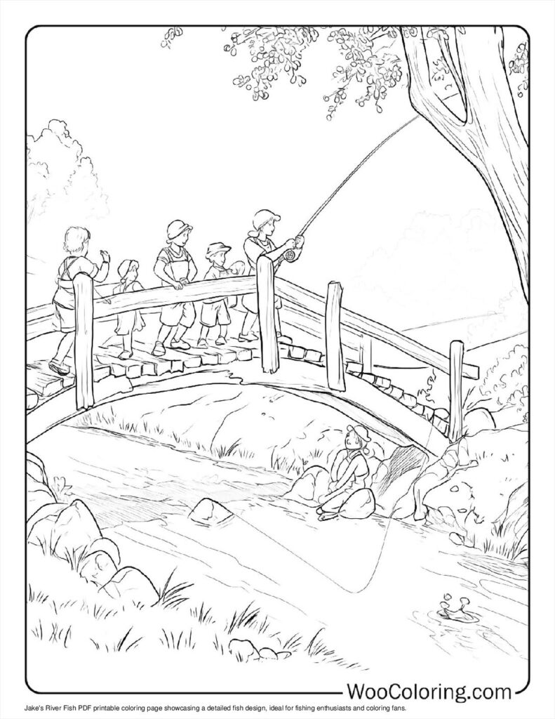 100  Fishing coloring pages  Free PDF To Print  - 81