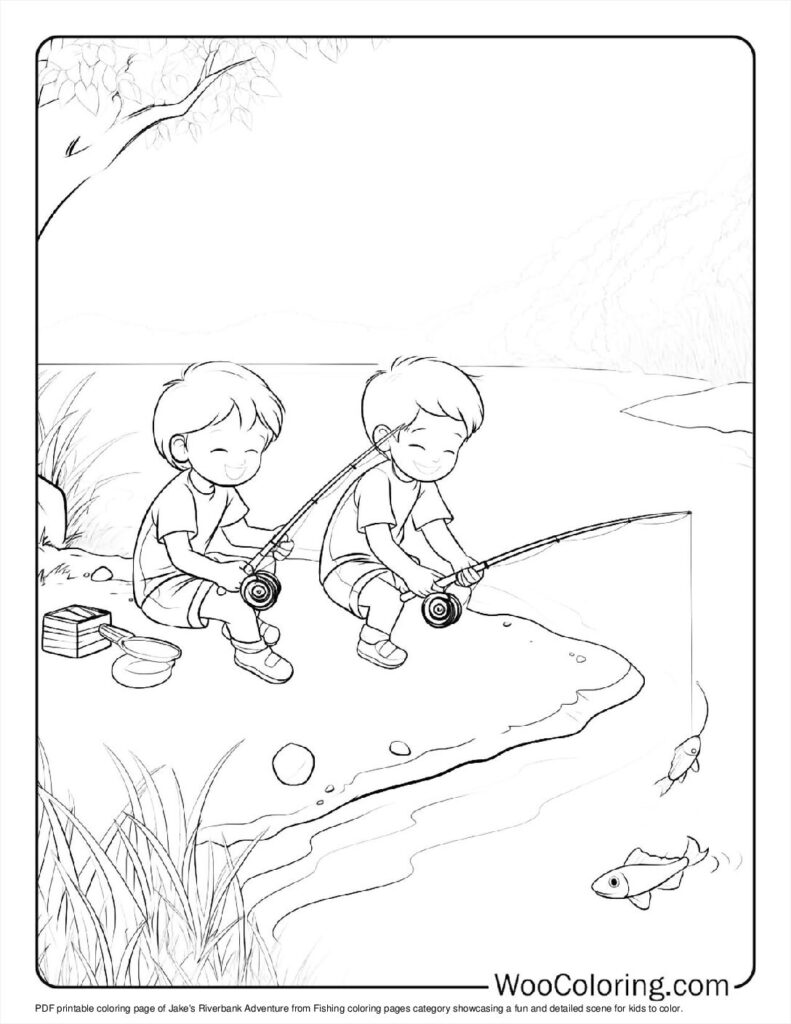 100  Fishing coloring pages  Free PDF To Print  - 98