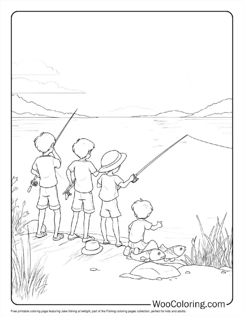 100  Fishing coloring pages  Free PDF To Print  - 28