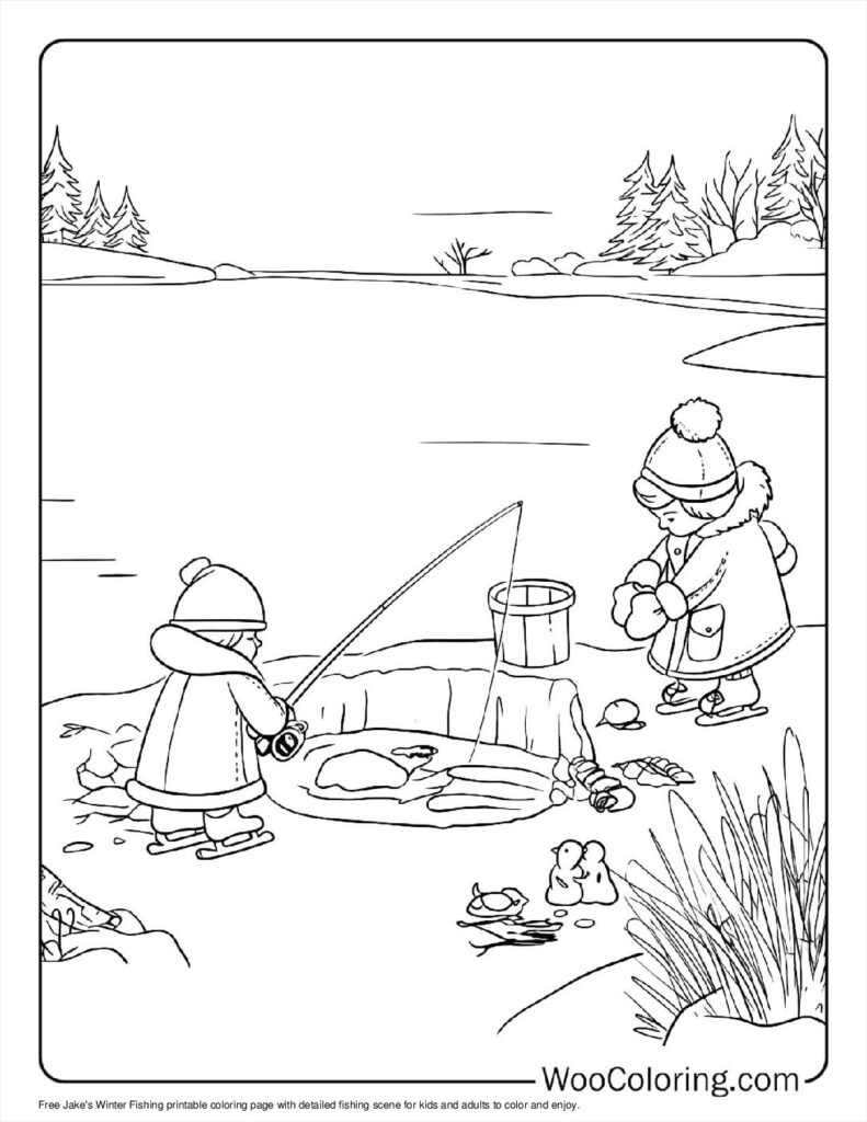 100  Fishing coloring pages  Free PDF To Print  - 49