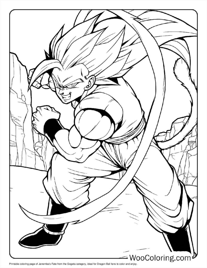 100  Gogeta coloring pages  Free PDF To Print  - 76