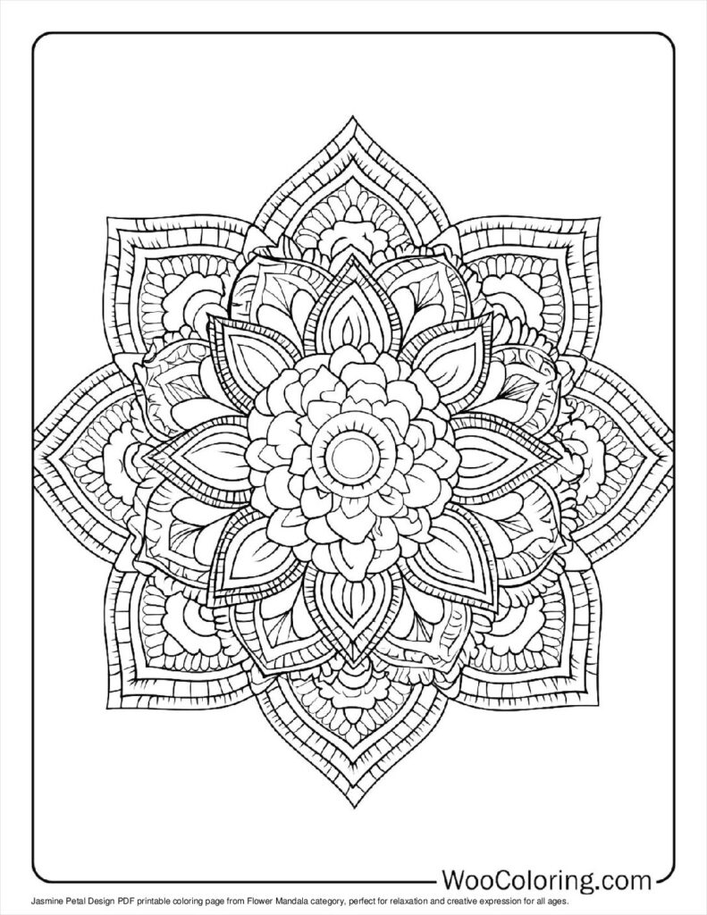 100  Flower Mandala coloring pages  Free PDF To Print  - 17