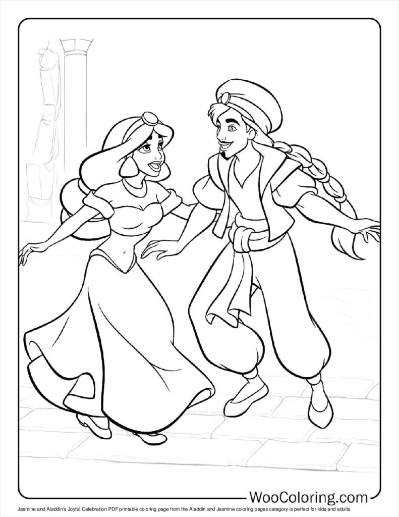 Jasmine and Aladdin’s Joyful Celebration