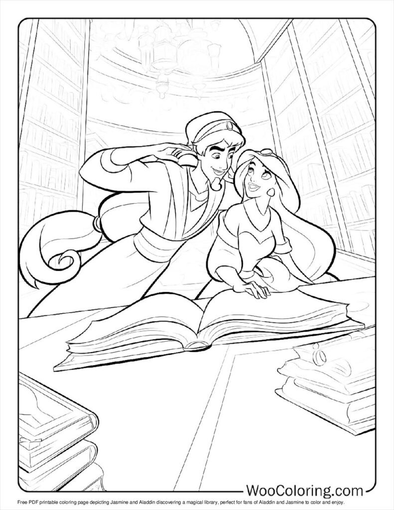 Jasmine and Aladdin’s Library Discovery For Kids