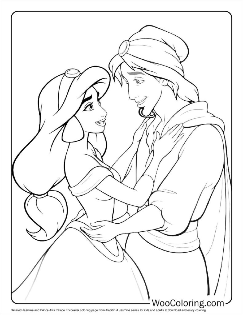 Jasmine and Prince Ali’s Palace Encounter