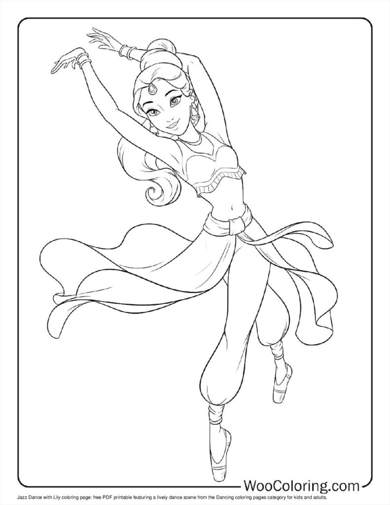 100  Dancing coloring pages  Free PDF To Print  - 2