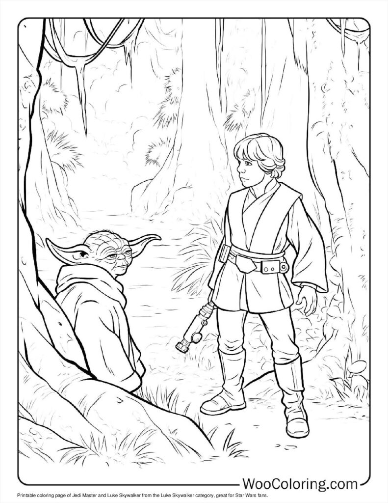 100  Luke Skywalker coloring pages  Free PDF To Print  - 75
