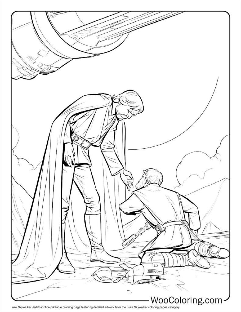 100  Luke Skywalker coloring pages  Free PDF To Print  - 70