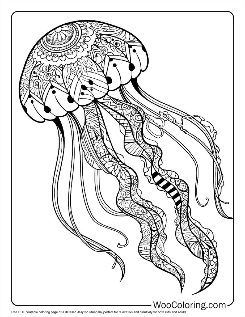 Jellyfish Mandala Art