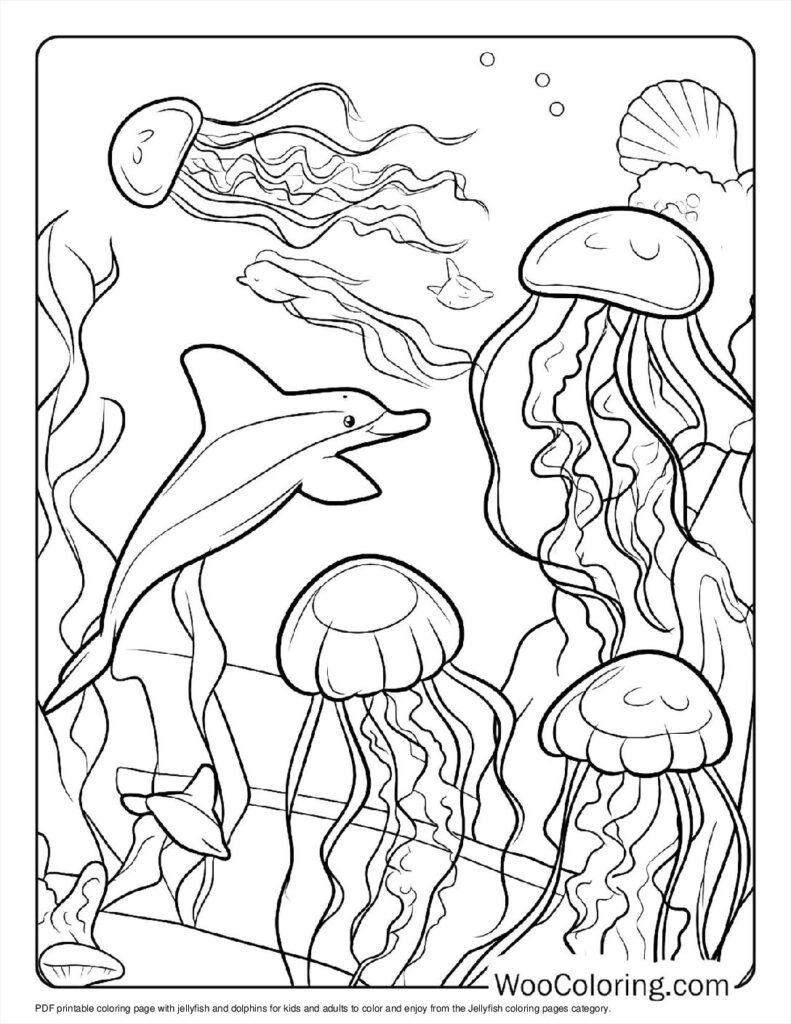 100  Jellyfish coloring pages  Free PDF To Print  - 59