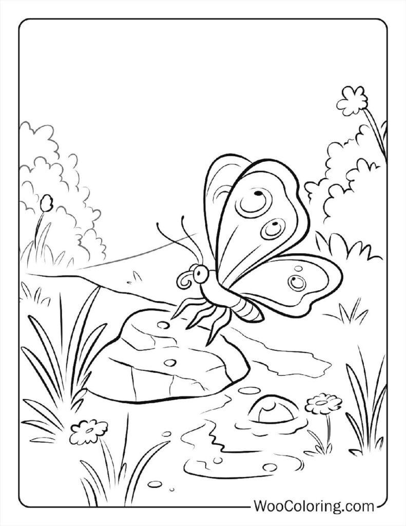 100  Butterfly coloring pages  Free PDF To Print  - 17