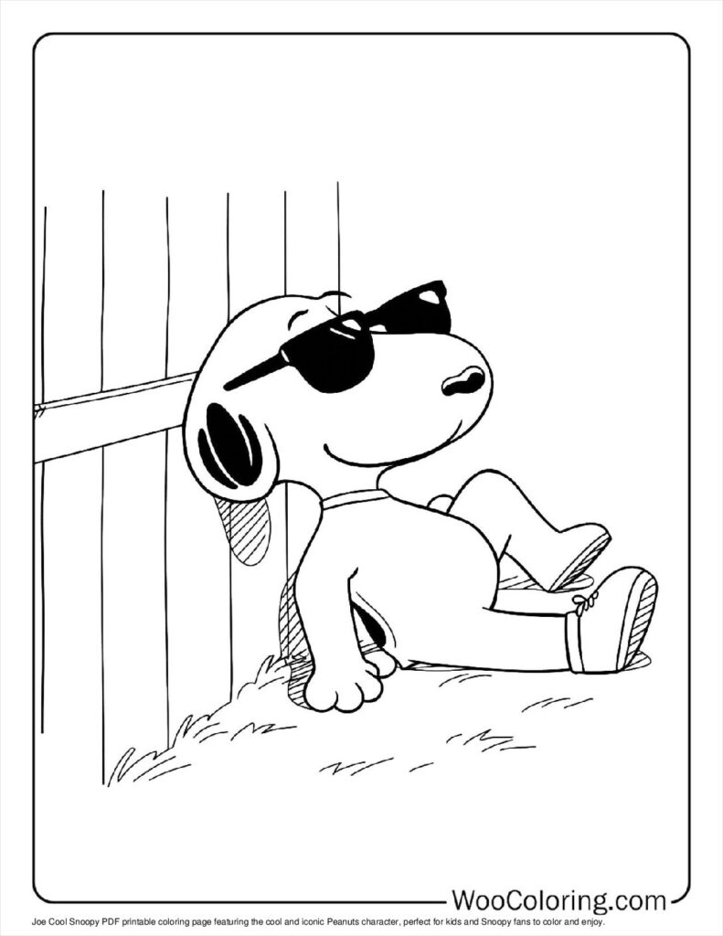 100  Peanuts   Snoopy coloring pages  Free PDF To Print  - 33