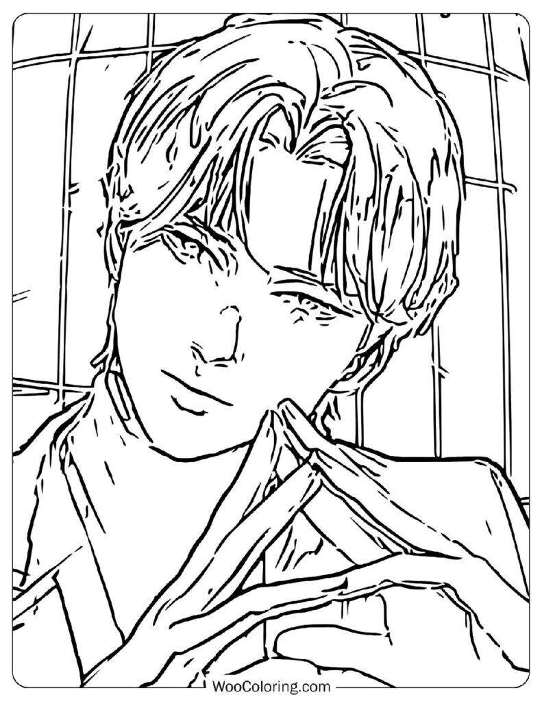 Johan Liebert – The Psychological Terror and Mystery Figure in Monster Coloring Sheet