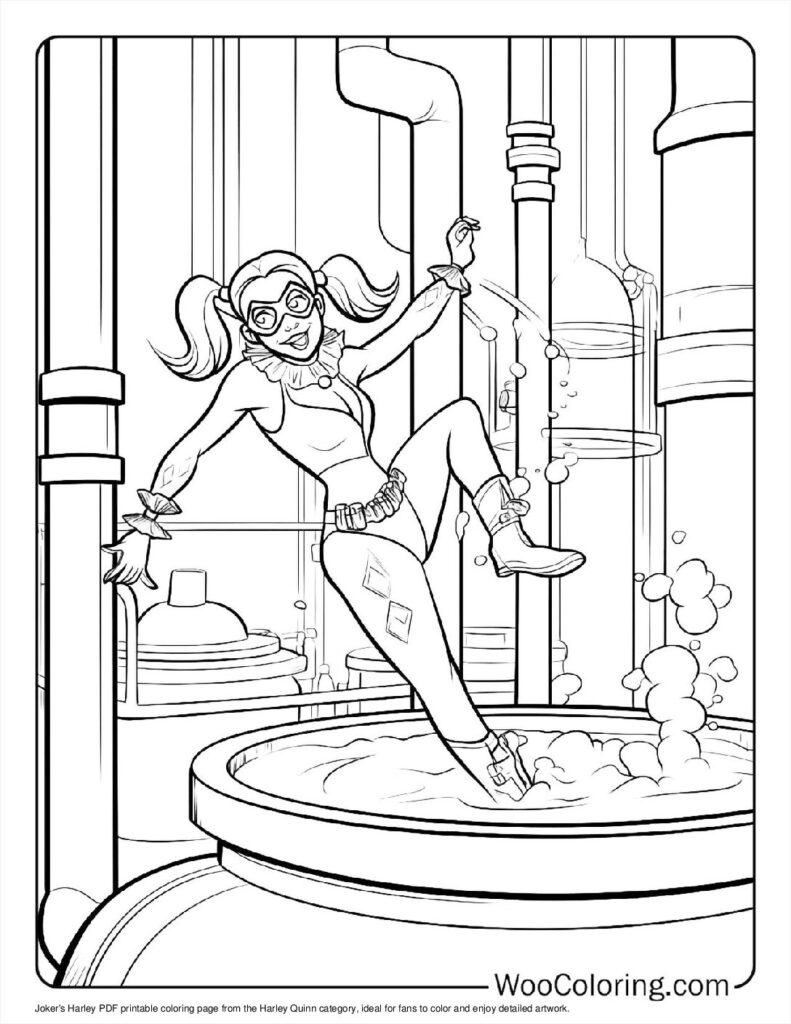 Joker's Harley To Color