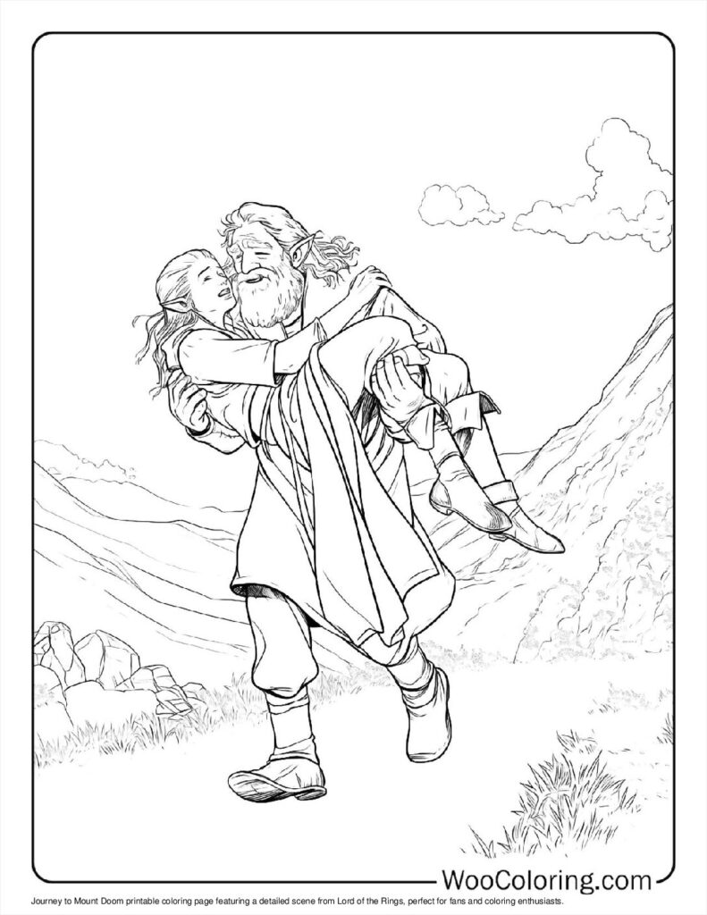 100  Lord Of The Rings coloring pages  Free PDF To Print  - 17
