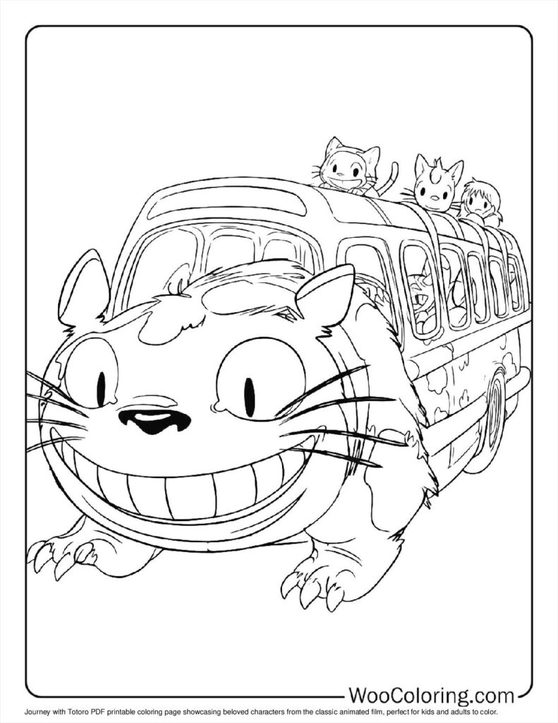 100  Totoro coloring pages  Free PDF To Print  - 30
