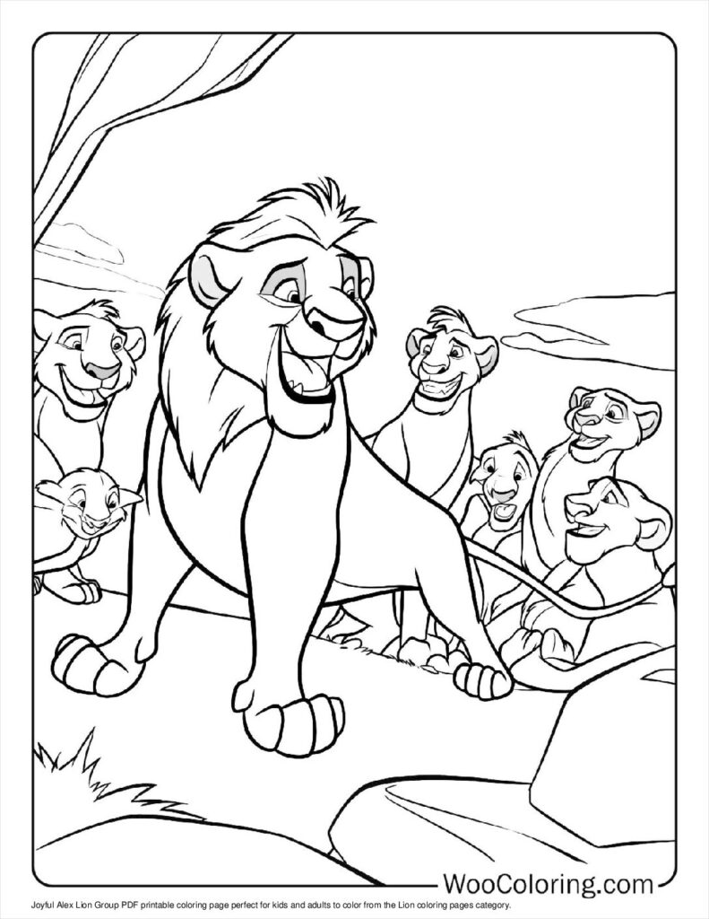 100 Lion coloring pages Free PDF To Print - 9