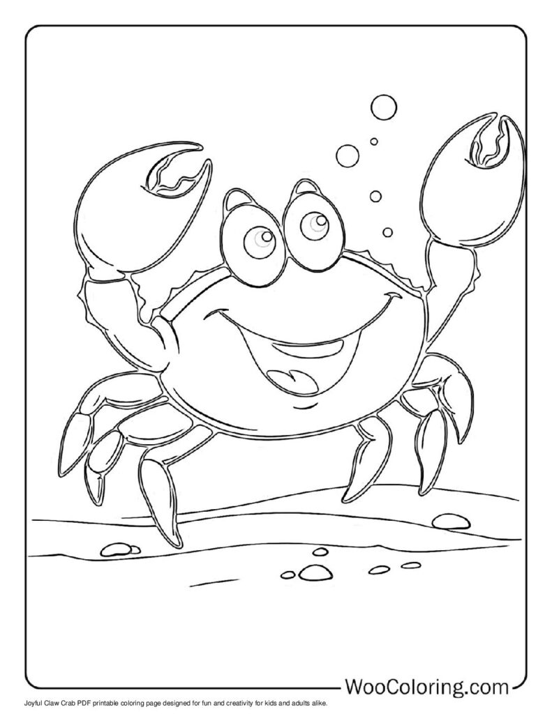 100  Crab coloring pages  Free PDF To Print  - 37