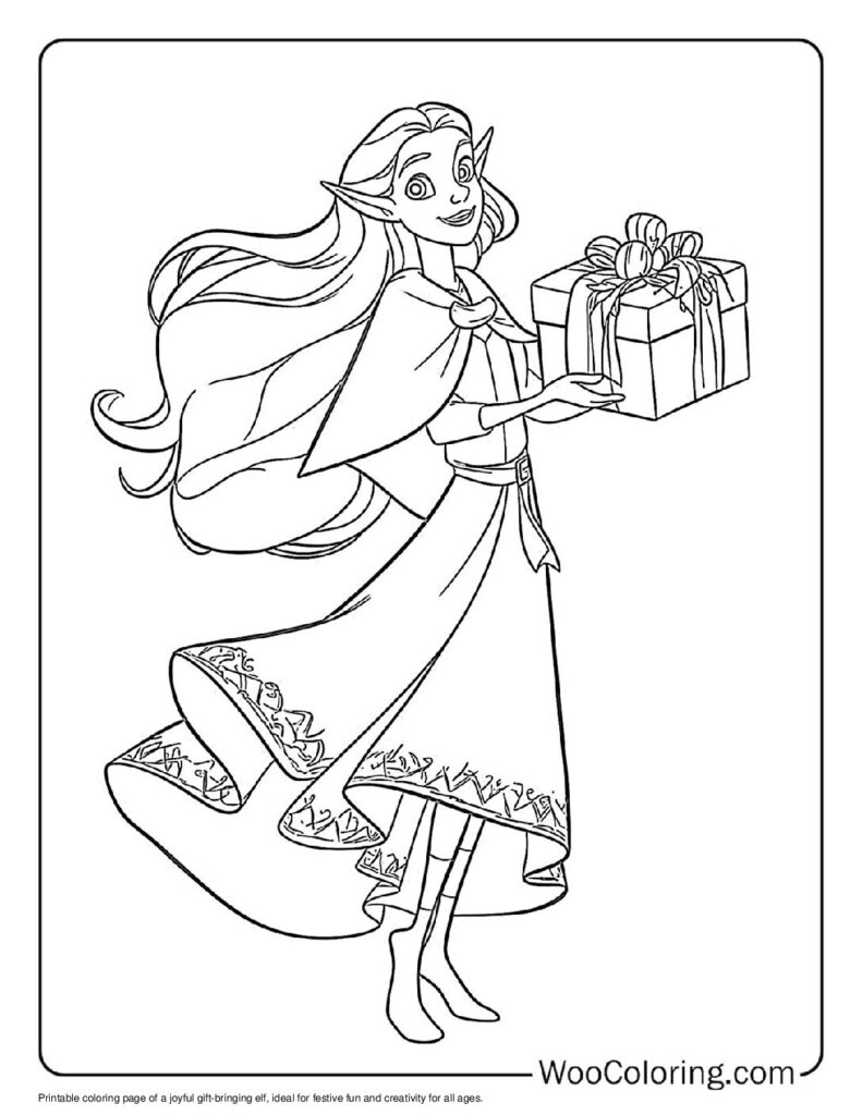 100 Elf coloring pages Free PDF To Print - 7