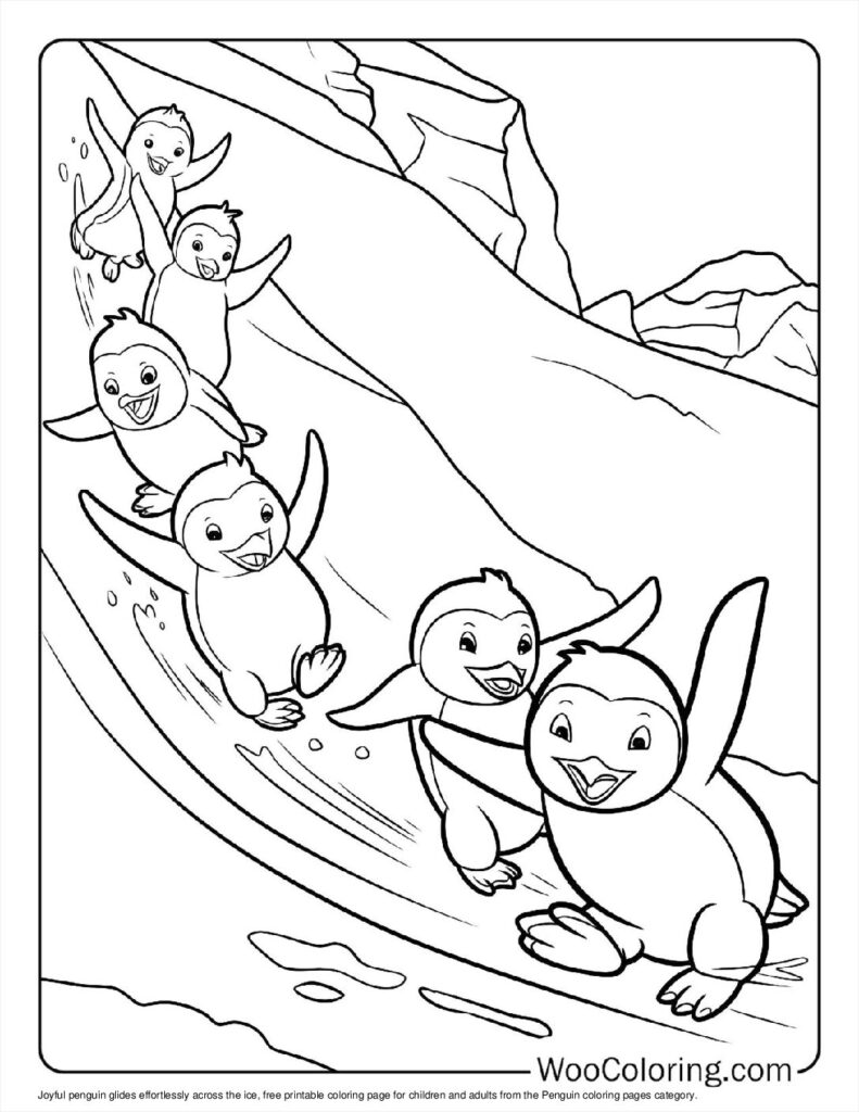100  Penguin coloring pages  Free PDF To Print  - 16