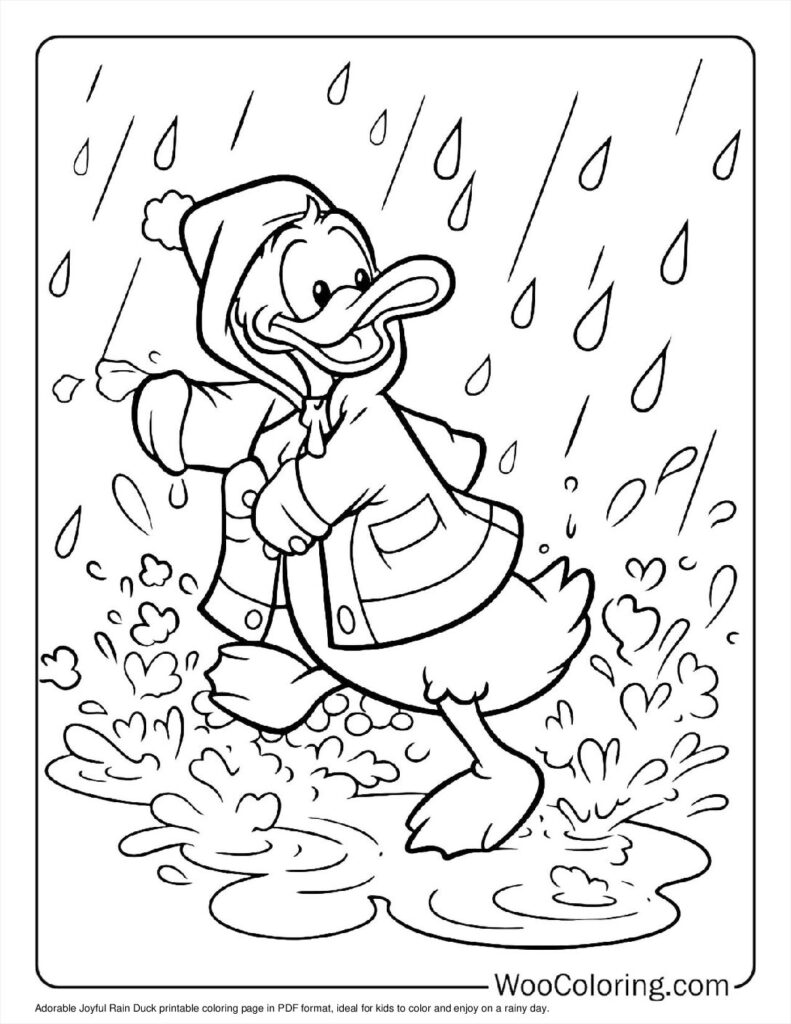100  Duck coloring pages  Free PDF To Print  - 31