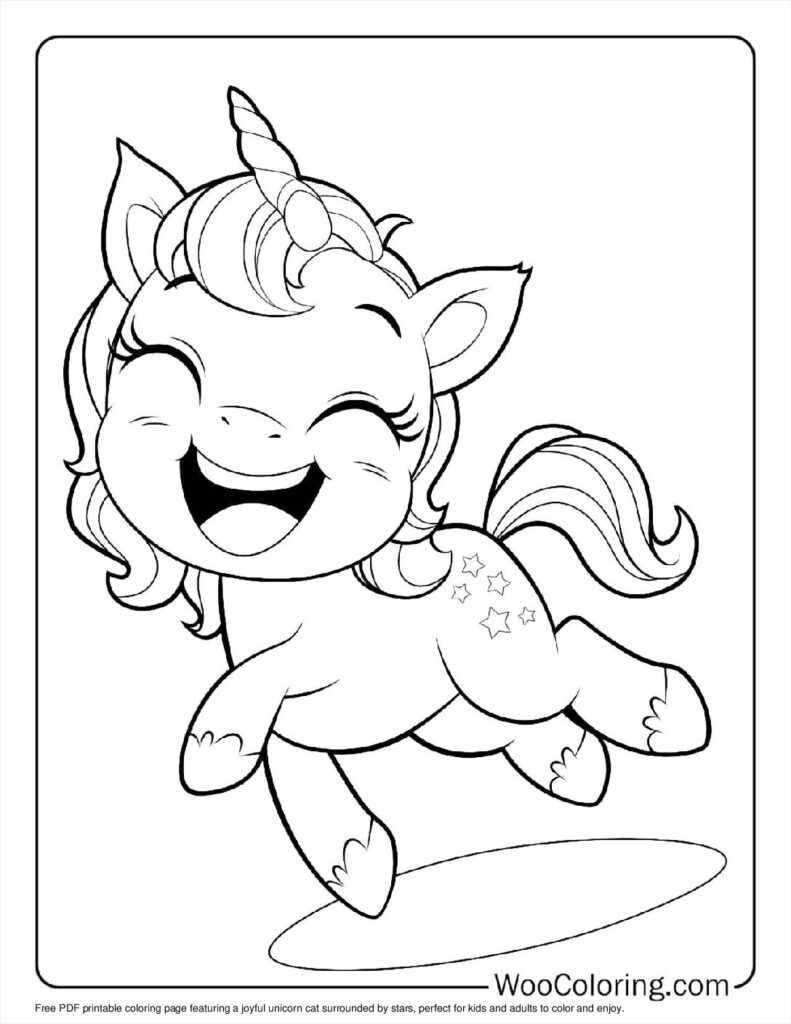 100  Unicorn Cat coloring pages  Free PDF To Print  - 24