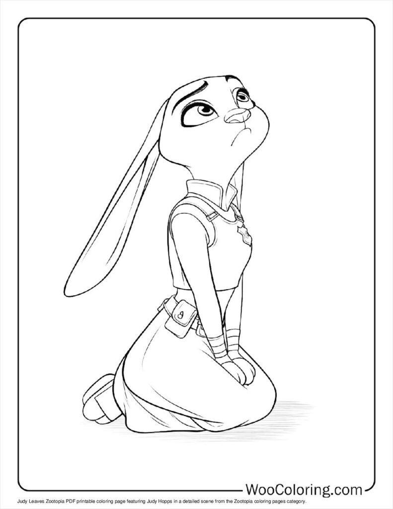 100  Zootopia coloring pages  Free PDF To Print  - 62