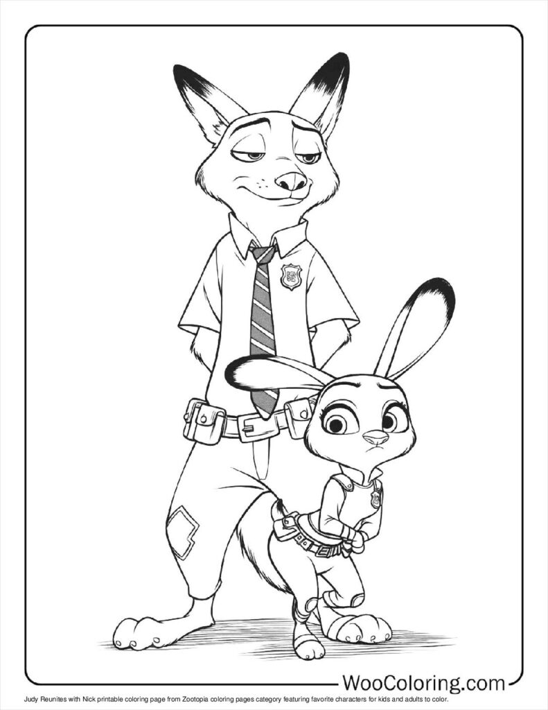 100  Zootopia coloring pages  Free PDF To Print  - 95