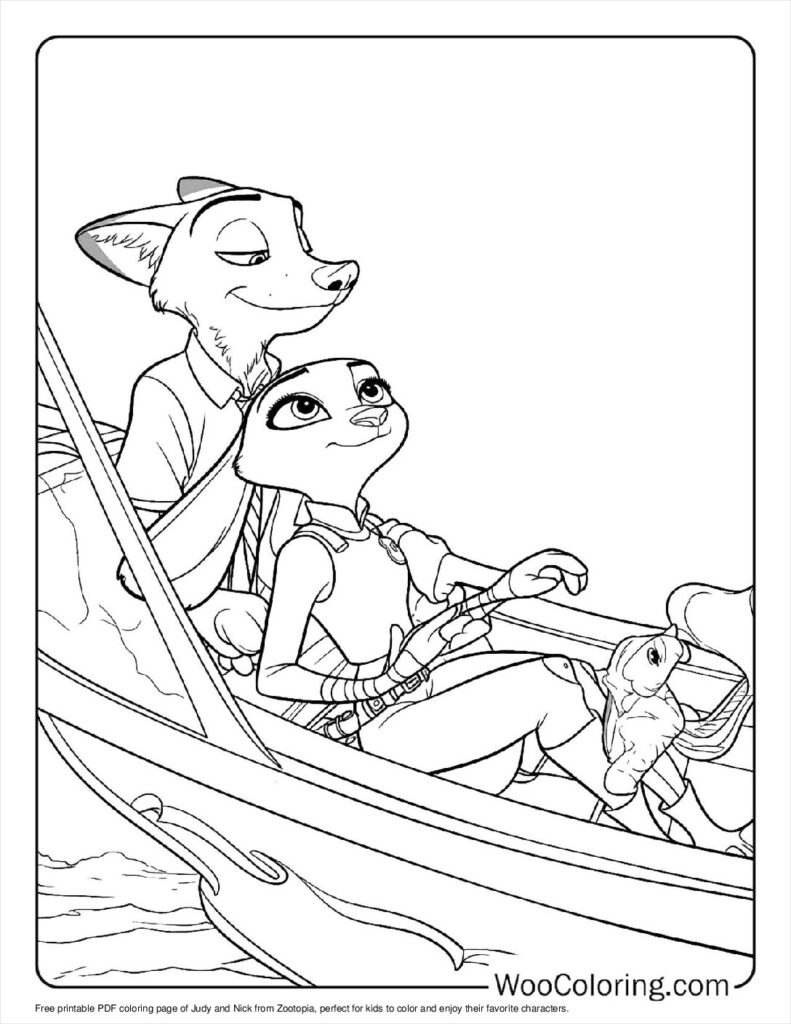 100  Zootopia coloring pages  Free PDF To Print  - 18