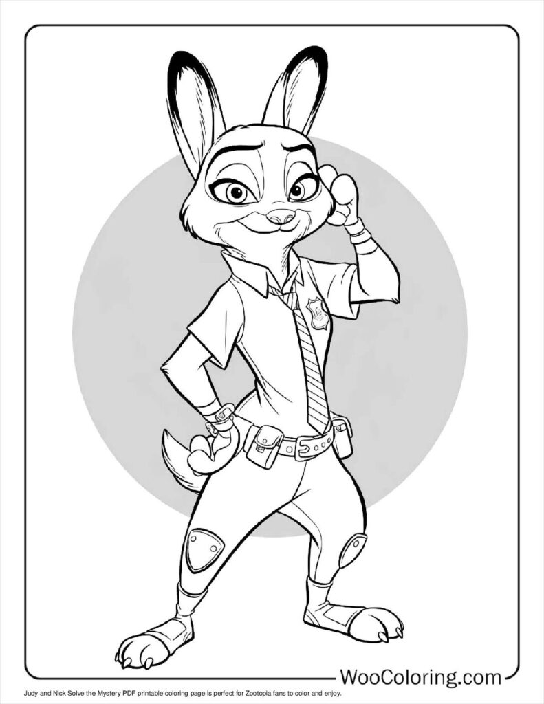100  Zootopia coloring pages  Free PDF To Print  - 91
