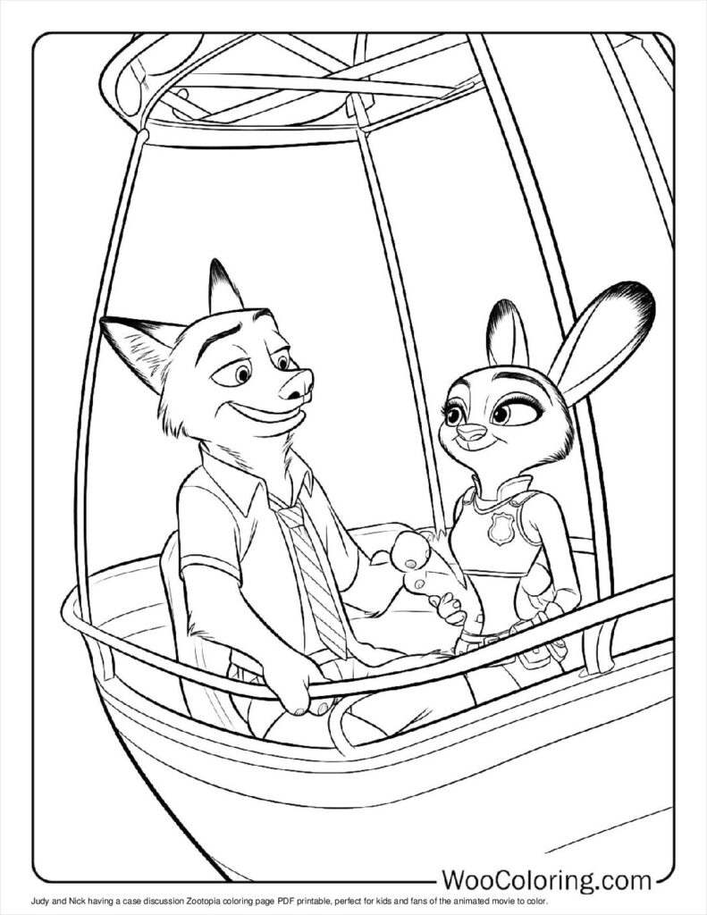 100  Zootopia coloring pages  Free PDF To Print  - 80