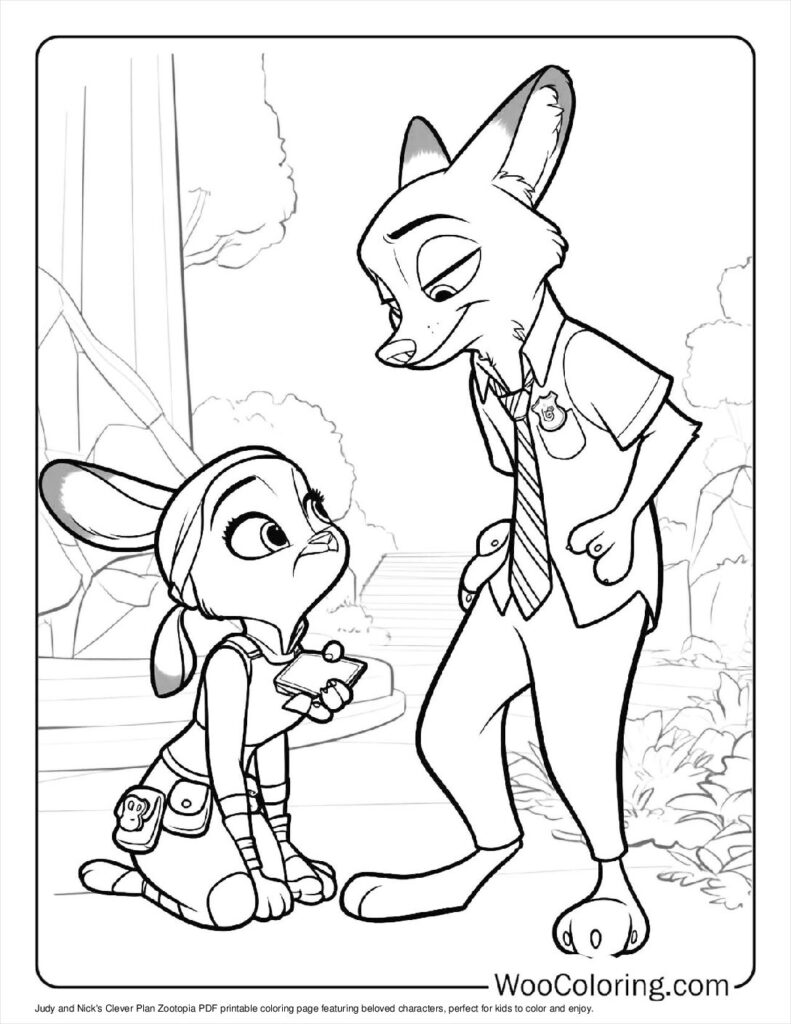 100  Zootopia coloring pages  Free PDF To Print  - 72