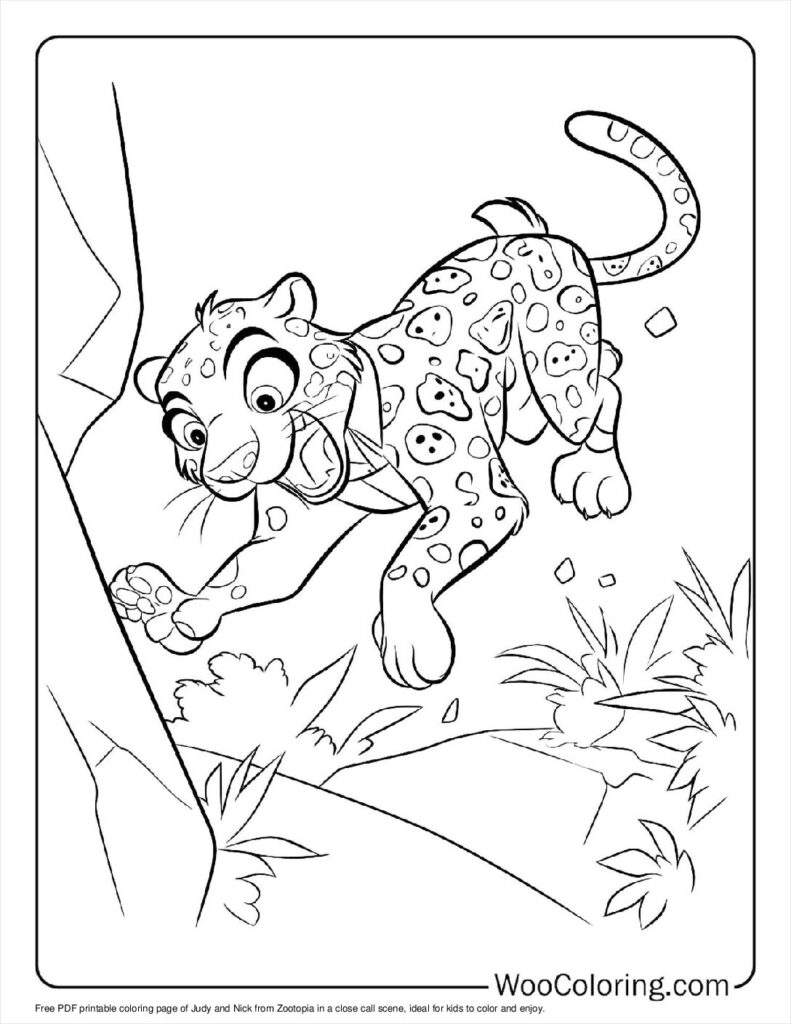 100  Zootopia coloring pages  Free PDF To Print  - 55