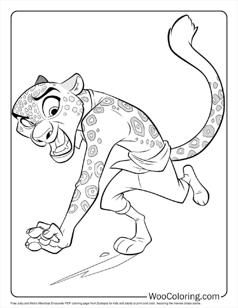 100  Zootopia coloring pages  Free PDF To Print  - 71