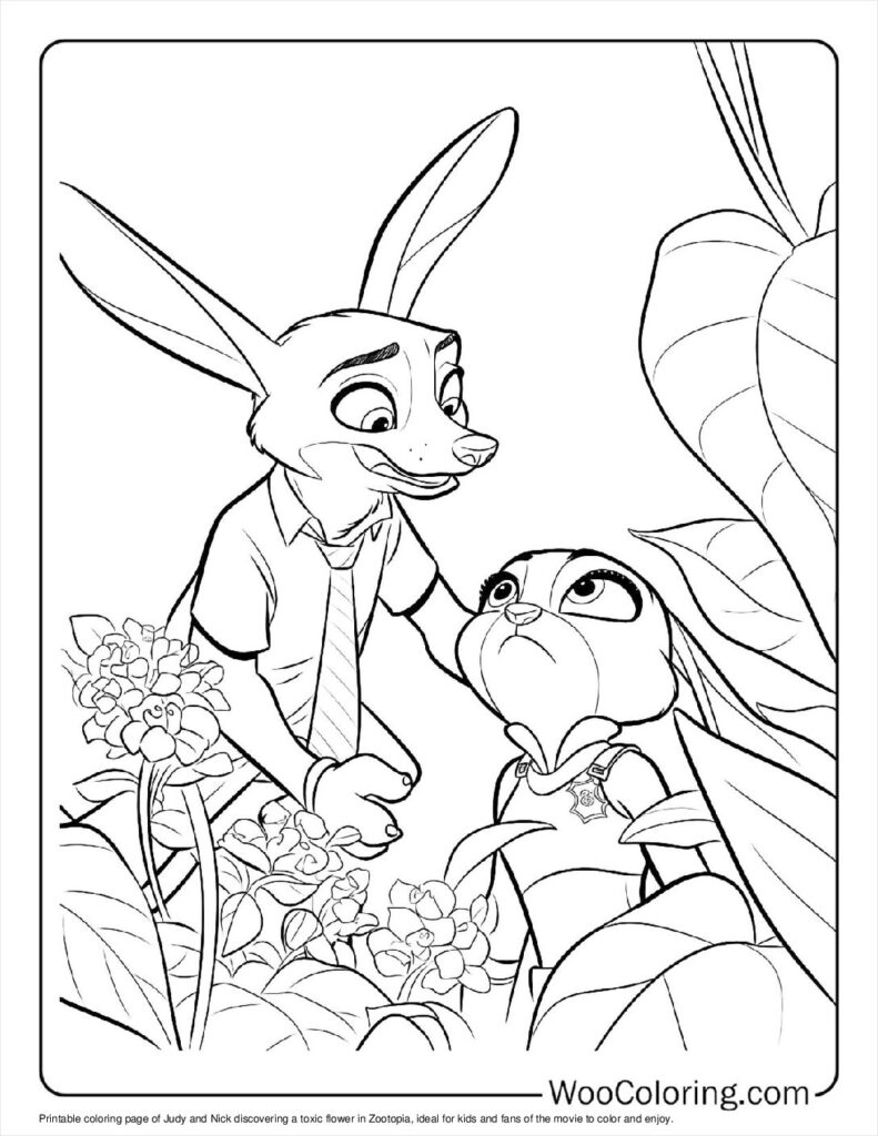100  Zootopia coloring pages  Free PDF To Print  - 54