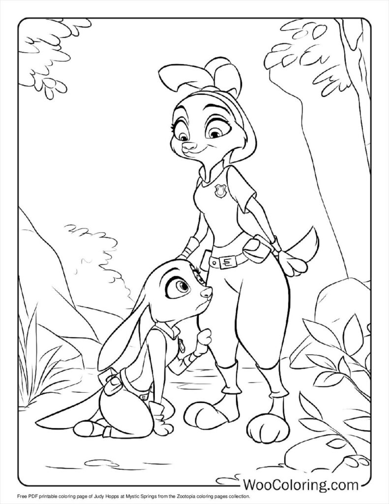 100  Zootopia coloring pages  Free PDF To Print  - 32