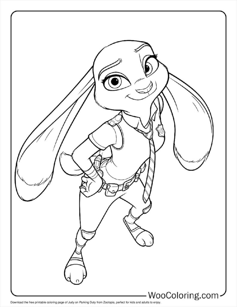 100  Zootopia coloring pages  Free PDF To Print  - 12