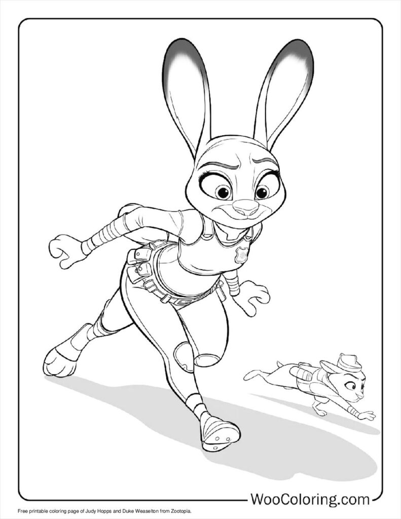 100  Zootopia coloring pages  Free PDF To Print  - 31