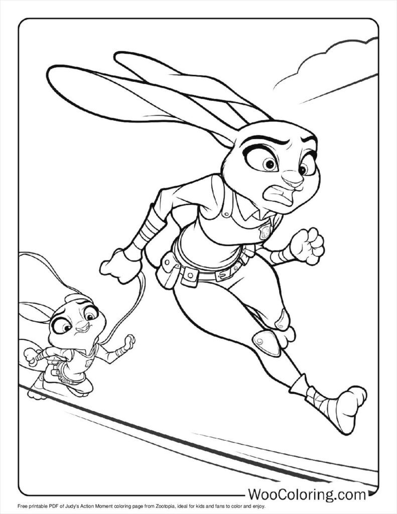 100  Zootopia coloring pages  Free PDF To Print  - 52