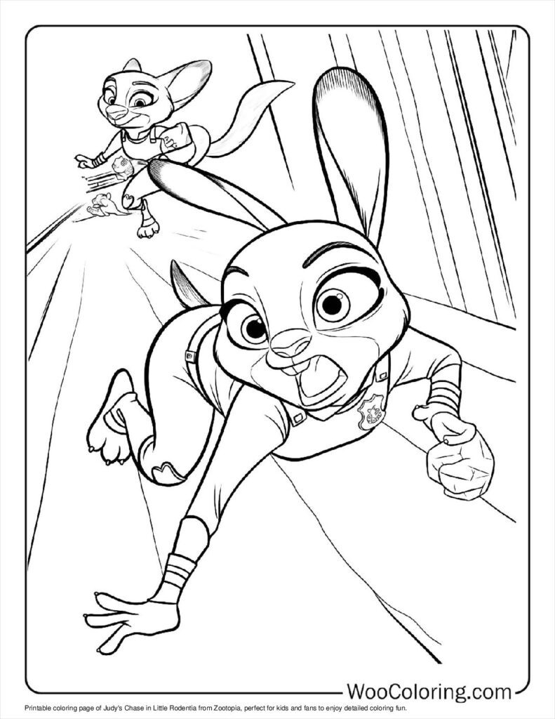 100  Zootopia coloring pages  Free PDF To Print  - 95