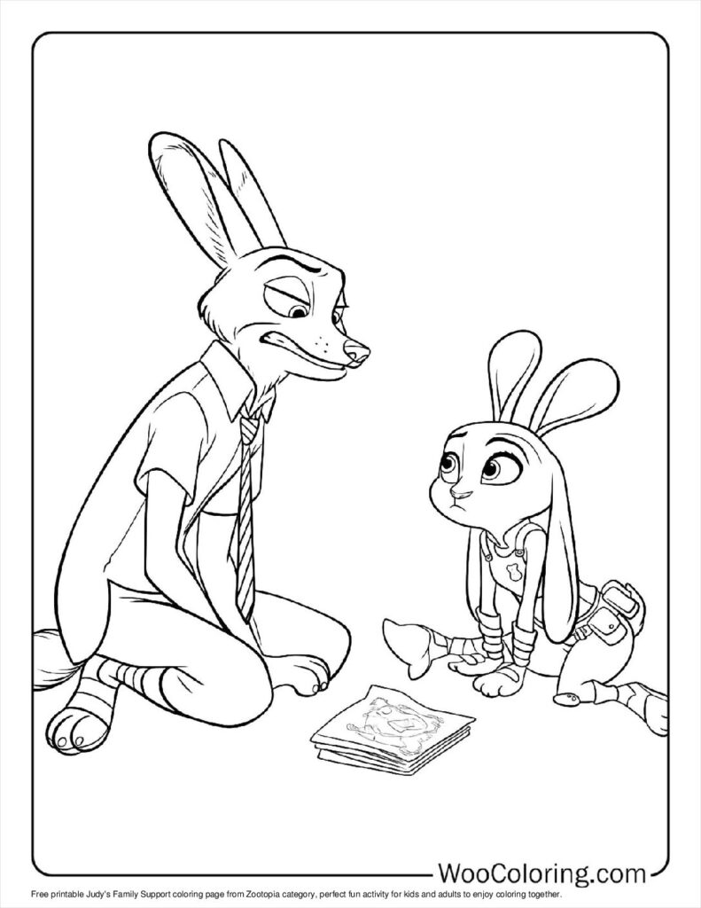 100  Zootopia coloring pages  Free PDF To Print  - 19