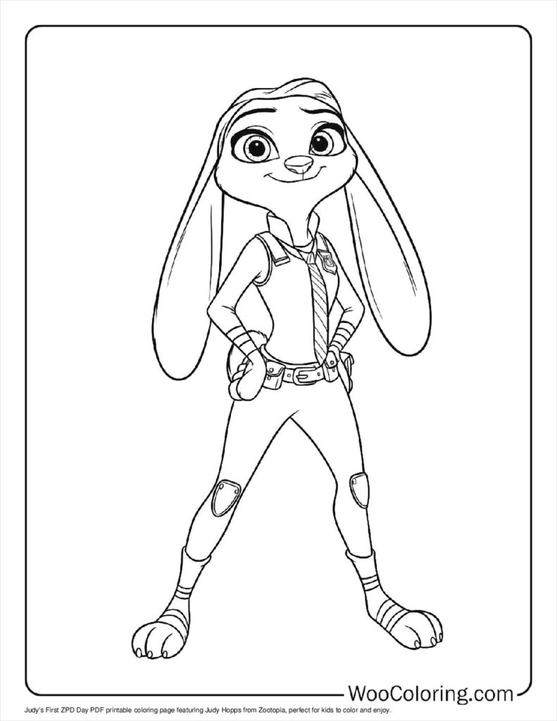 100  Zootopia coloring pages  Free PDF To Print  - 33
