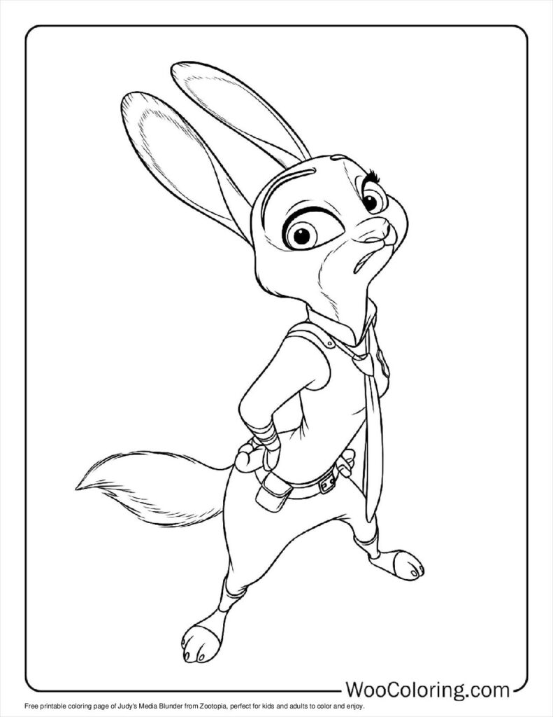 100  Zootopia coloring pages  Free PDF To Print  - 81