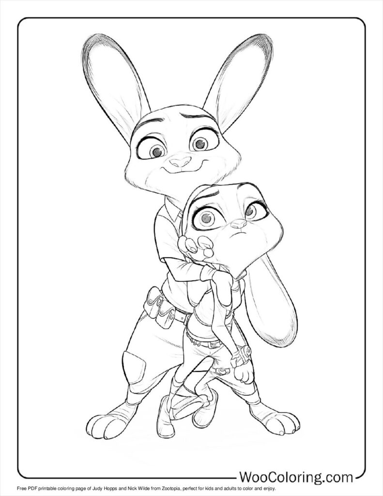 100  Zootopia coloring pages  Free PDF To Print  - 91