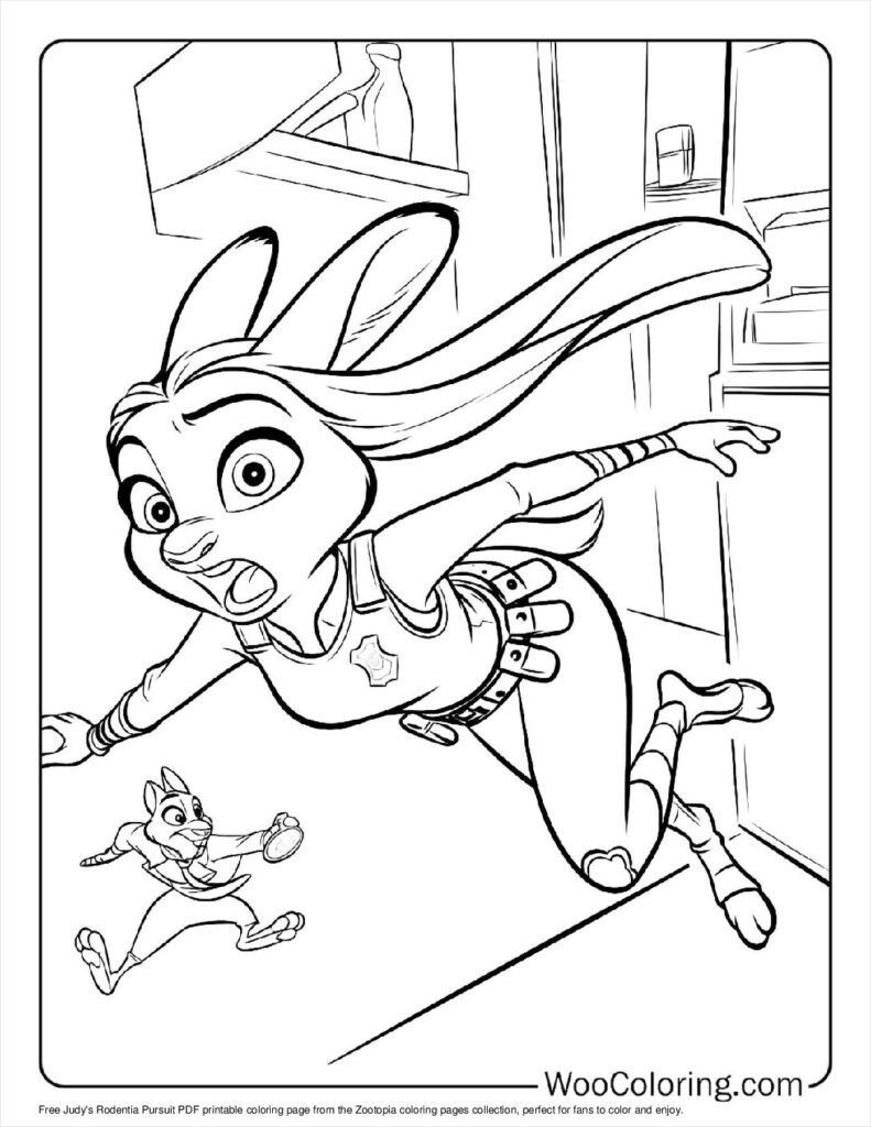 100  Zootopia coloring pages  Free PDF To Print  - 66