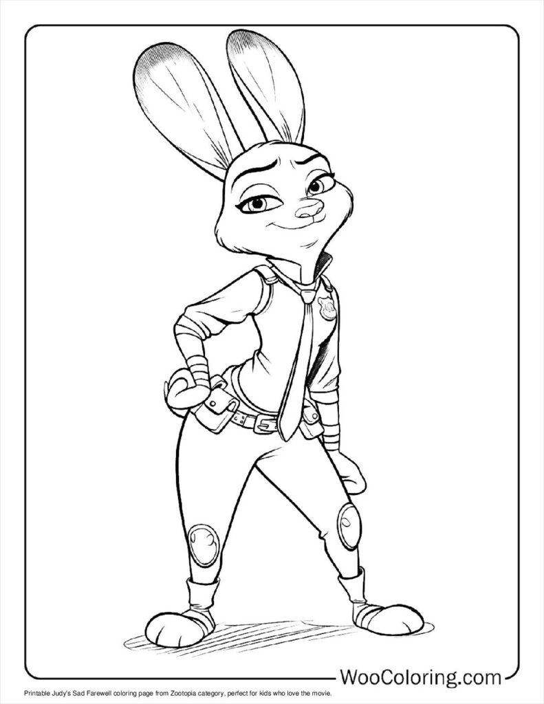 100  Zootopia coloring pages  Free PDF To Print  - 6